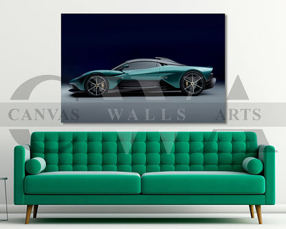 Aston Martin Valhalla Canvas Wall Art Car Poster Print
