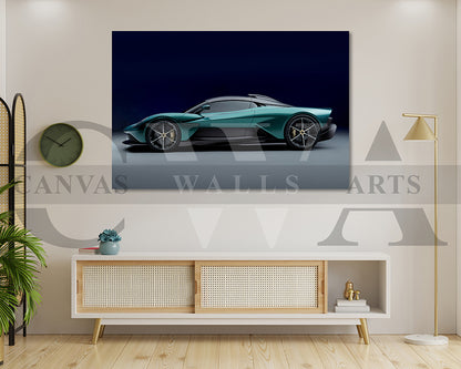 Aston Martin Valhalla Canvas Wall Art Car Poster Print