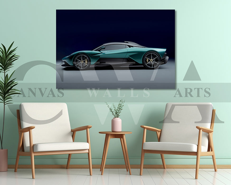 Aston Martin Valhalla Canvas Wall Art Car Poster Print