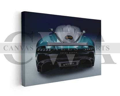 Aston Martin Valhalla Canvas Wall Art Exotic Hypercar Poster Print for Home & Office Décor