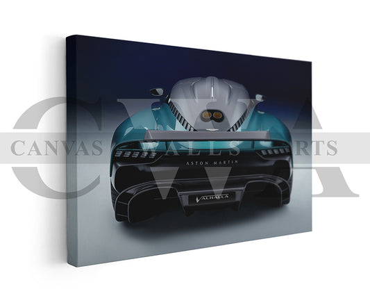 Aston Martin Valhalla Canvas Wall Art Exotic Hypercar Poster Print for Home & Office Décor