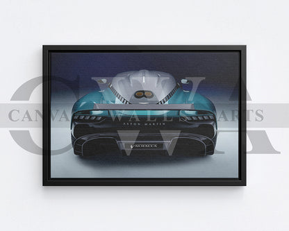 Aston Martin Valhalla Canvas Wall Art Exotic Hypercar Poster Print for Home & Office Décor