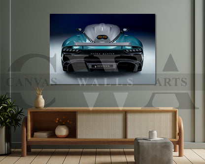 Aston Martin Valhalla Canvas Wall Art Exotic Hypercar Poster Print for Home & Office Décor
