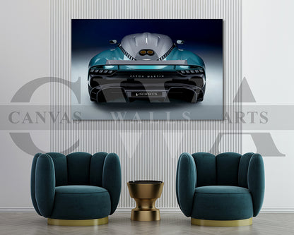 Aston Martin Valhalla Canvas Wall Art Exotic Hypercar Poster Print for Home & Office Décor