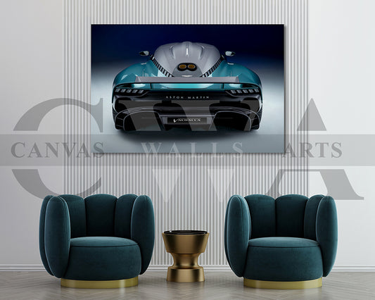 Aston Martin Valhalla Canvas Wall Art Exotic Hypercar Poster Print for Home & Office Décor