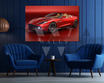 Aston Martin Vanquish Canvas Print Car Wall Art