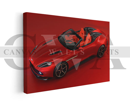 Aston Martin Vanquish Car Canvas Frame Ready To Hang