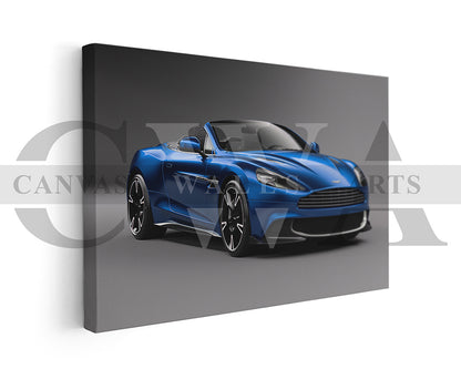 Aston Martin Vanquish Car Canvas Wall Art