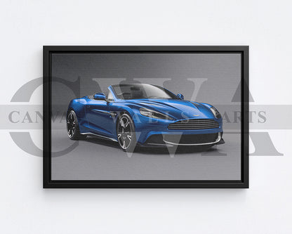 Aston Martin Vanquish Car Canvas Wall Art