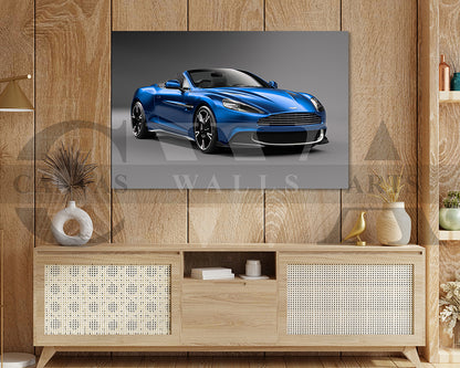 Aston Martin Vanquish Car Canvas Wall Art