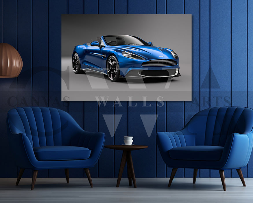 Aston Martin Vanquish Car Canvas Wall Art