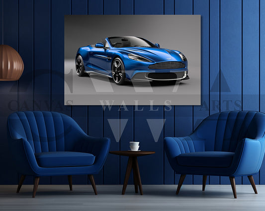 Aston Martin Vanquish Car Canvas Wall Art