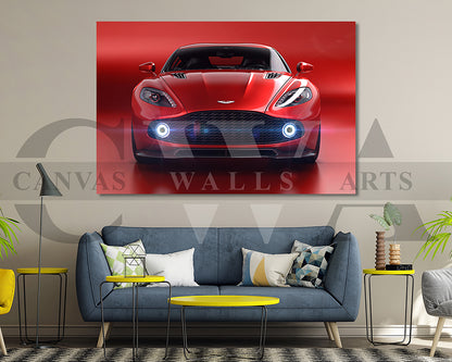 Aston Martin Vanquish Zagato Canvas Wall Art Car Poster Print