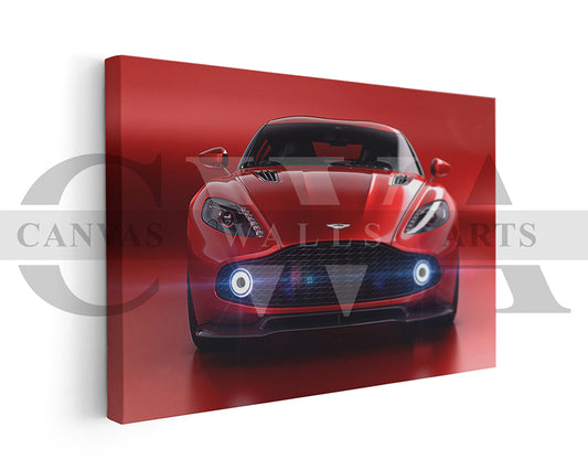 Aston Martin Vanquish Zagato Canvas Wall Art Car Poster Print