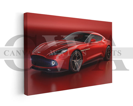 Aston Martin Vanquish Zagato Canvas Wall Art Luxury Car Poster Print