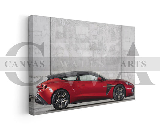 Aston Martin Vanquish Zagato Car Canvas Wall Art