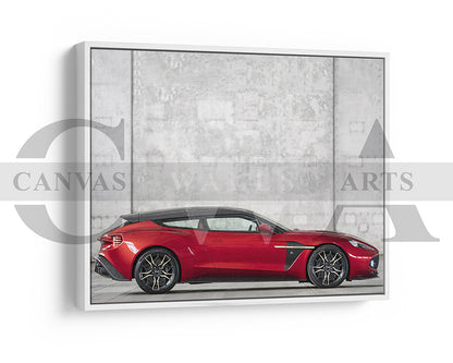 Aston Martin Vanquish Zagato Car Canvas Wall Art