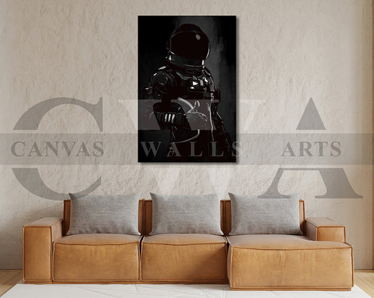 Astronaut Character Canvas Wall Art