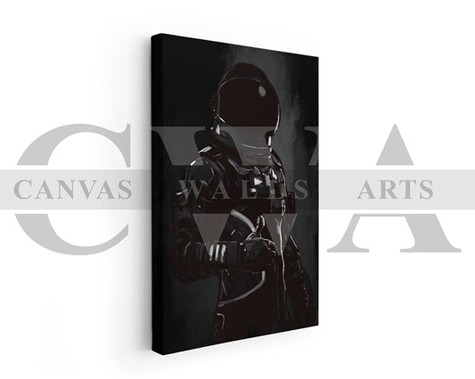 Astronaut Character Canvas Wall Art