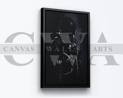 Astronaut Character Canvas Wall Art