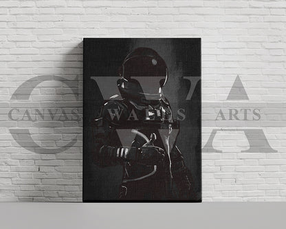 Astronaut Character Canvas Wall Art
