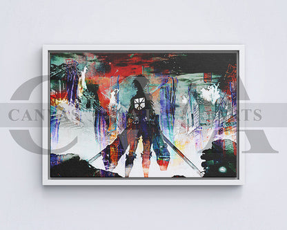 Attack on Titan Canvas Wall Art Abstract Movie Poster
