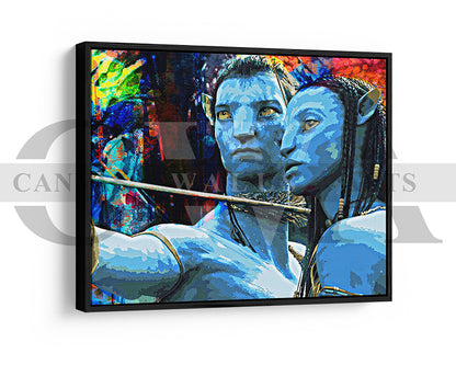 Avatar Canvas Wall Art Abstract Movie Poster Frame