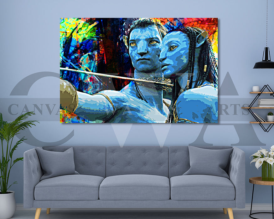 Avatar Canvas Wall Art Abstract Movie Poster Frame