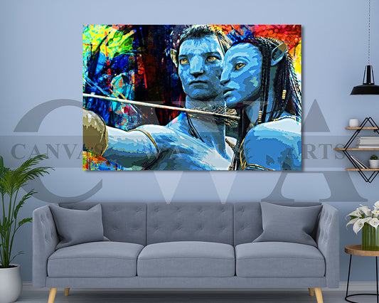 Avatar Canvas Wall Art Abstract Movie Poster Frame