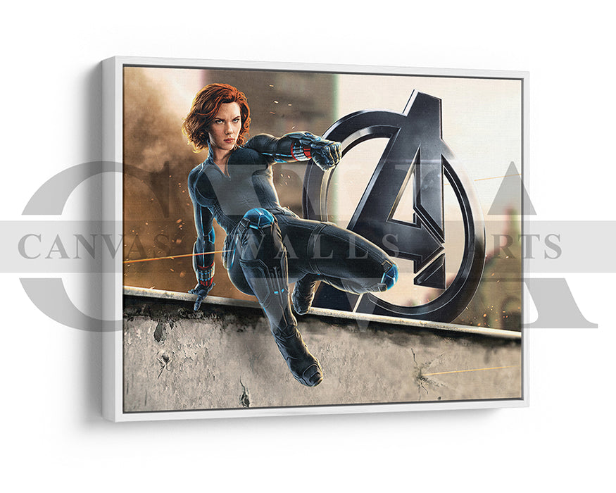 Avengers Age Of Ultron Marvel Black Widow Canvas Wall Art
