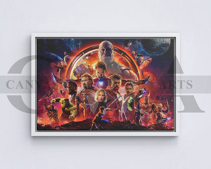 Avengers Infinity War Canvas Wall Art Movie Poster Print