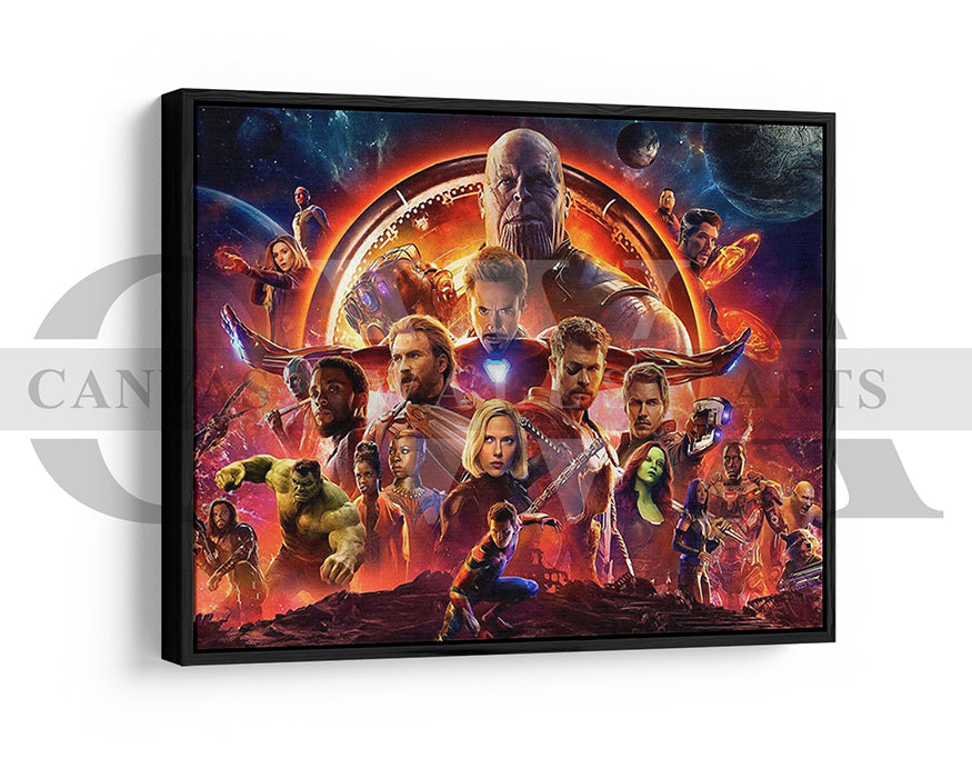 Avengers Infinity War Canvas Wall Art Movie Poster Print