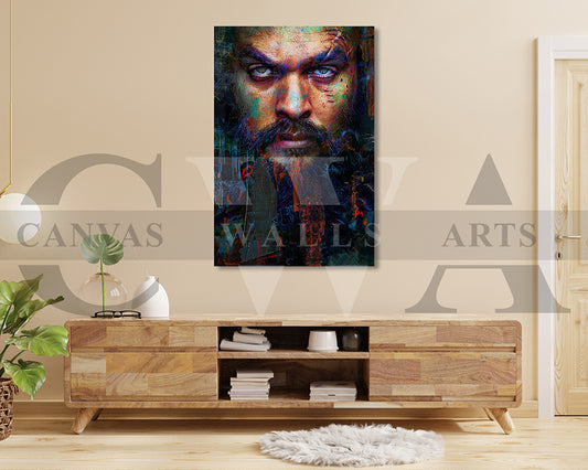 Baba Voss Canvas Wall Art Abstract Movie Poster Print