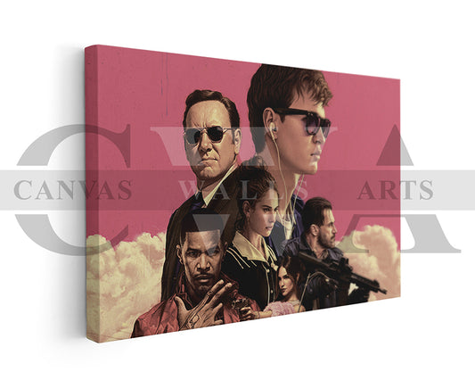 Baby Driver Canvas Wall Art