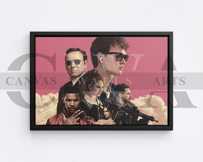 Baby Driver Canvas Wall Art
