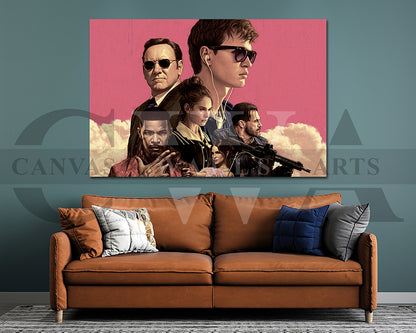 Baby Driver Canvas Wall Art
