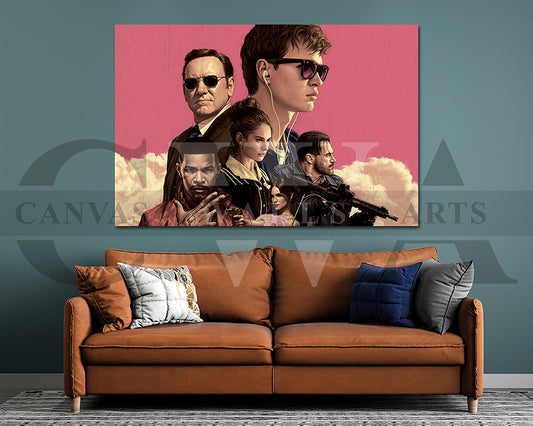 Baby Driver Canvas Wall Art