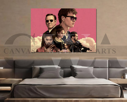 Baby Driver Canvas Wall Art