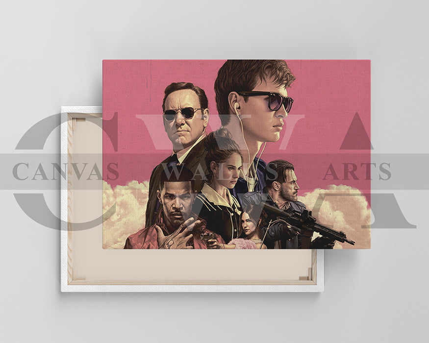Baby Driver Canvas Wall Art