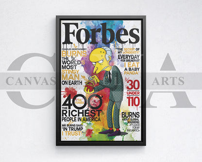 Baby Panda Forbes Burns Canvas Wall Art