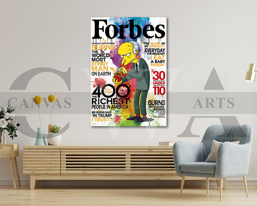 Baby Panda Forbes Burns Canvas Wall Art