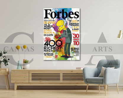 Baby Panda Forbes Burns Canvas Wall Art