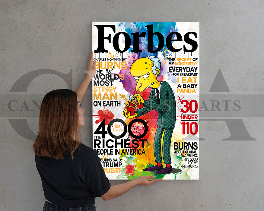 Baby Panda Forbes Burns Canvas Wall Art