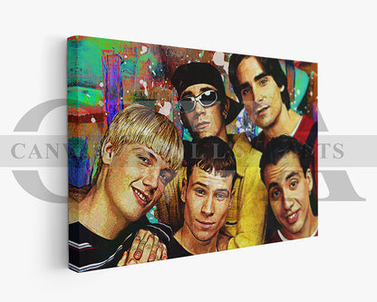 Backstreets Back Canvas Wall Art Abstract Music Poster Print