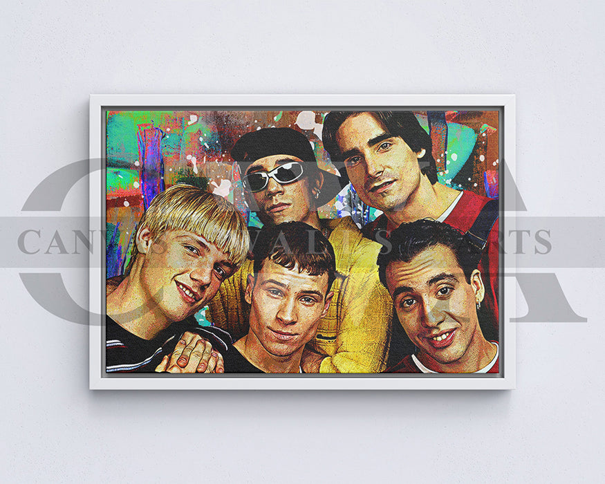 Backstreets Back Canvas Wall Art Abstract Music Poster Print