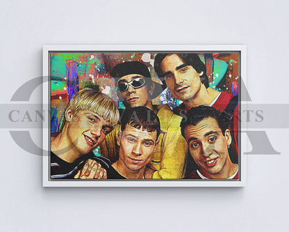 Backstreets Back Canvas Wall Art Abstract Music Poster Print