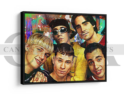 Backstreets Back Canvas Wall Art Abstract Music Poster Print