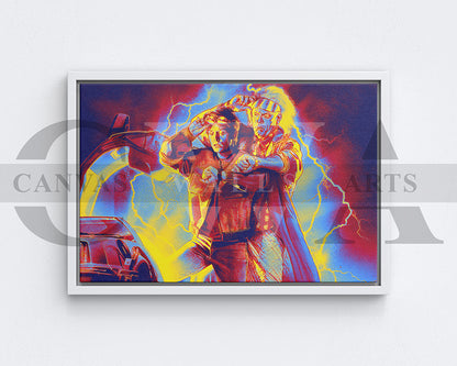 Back to the Future Canvas Wall Art Movie Oil Painting Canvas Print