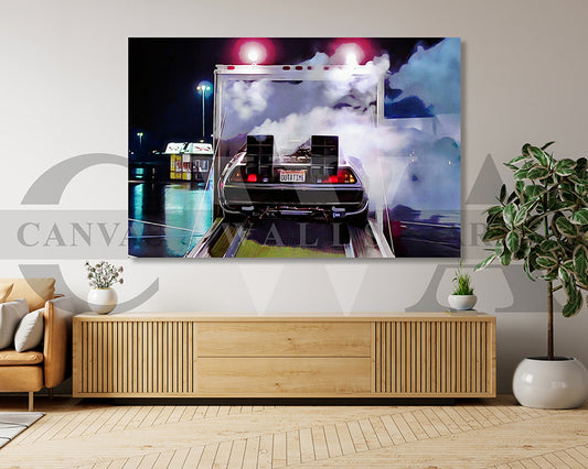Back to the Future Canvas Wall Art Movie Oil Painting Canvas Print