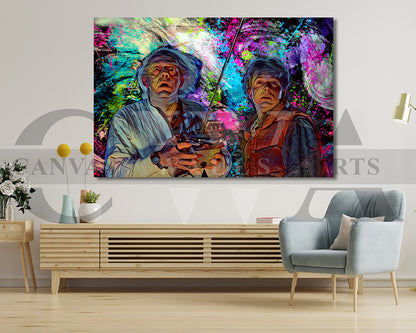 Back to the Future Canvas Wall Art Abstract Movie Poster Print